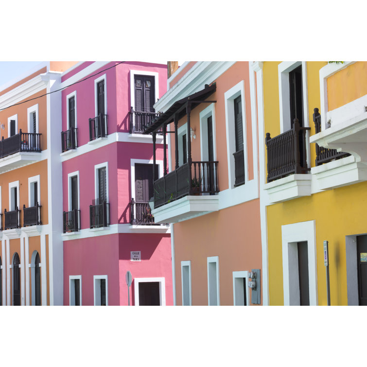 Hokku Designs Finnlo Puerto Rico Architecture On Canvas by Shakzu Print